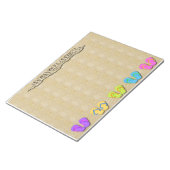 Beach Bum Teenslippers Large Note Pad Notitieblok (Schuin)