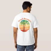 Beach Bummin - Tropisch Caraïbisch Beach Lover T-shirt (Achterkant volledig)