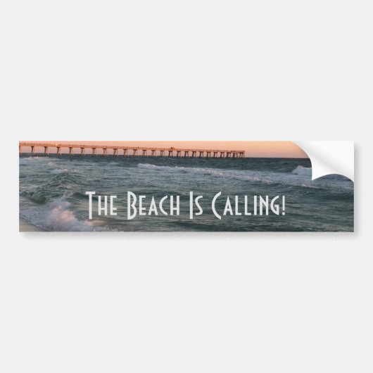 Beach Bumpersticker (Voorkant)