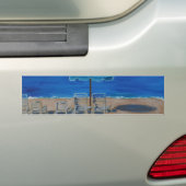 Beach Bumpersticker (Op auto)
