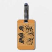 Beach Bunnies Bagagelabel (Achterkant verticaal)