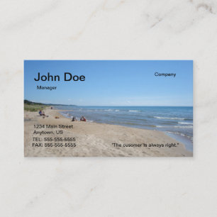 Beach Business Card Visitekaartje