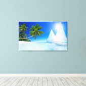 Beach Canvas Afdruk (Insitu (Houten vloer))