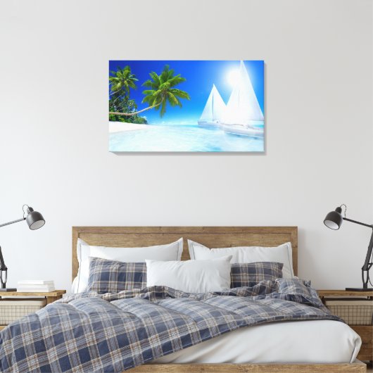 Beach Canvas Afdruk (Insitu (Slaapkamer))