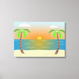 Beach Canvas Afdruk