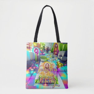 Beach Canvas tas Family Sand Welcome Balloons