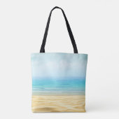 Beach Canvas tas met Funny Bathing Beauty (Achterkant)