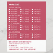 Beach-ceremonie, bruiloft-gebeurtenissenplanner Ad Flyer (Achterkant)