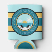 Beach Chairs and Sunset Logo Blikjeskoeler (Achterkant)