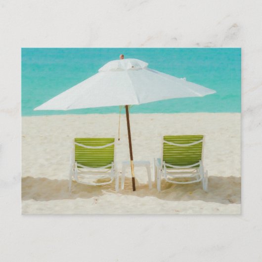 Beach Chairs, Anguilla Briefkaart (Voorkant)
