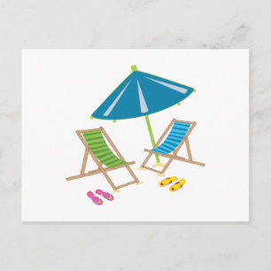 Beach Chairs Briefkaart