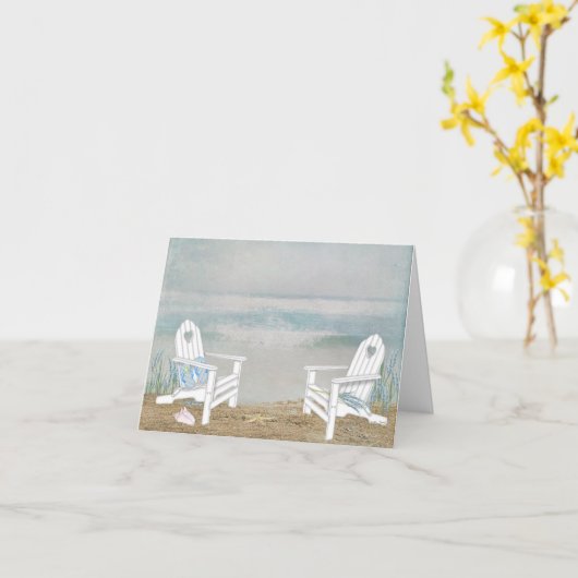 Beach Chairs Kaart (Gele Bloem)