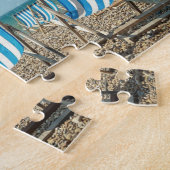 Beach chairs on the sand legpuzzel (Zijkant)