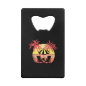 Beach Chairs Parasol Summer Sunset 80s Palm Tree (Dos)