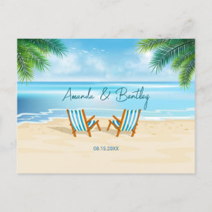 Beach Chairs Response RSVP Briefkaart