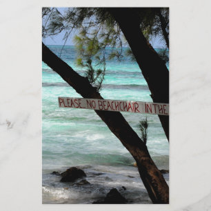 Beach Chairs Rum Point Grand Cayman Briefpapier