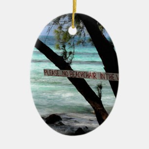 Beach Chairs Rum Point Grand Cayman Keramisch Ornament