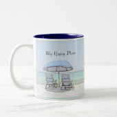 Beach Chairs Tweekleurige Koffiemok (Links)