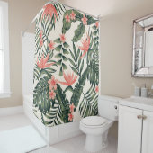 Beach cheerful seamless pattern wallpaper of tropi douchegordijn (In situ)