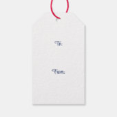 Beach Christmas, Starfish & Shells Holiday Cadeaulabel (Achterkant)