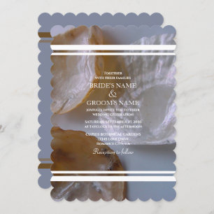 Beach Clams Wedding Invitations Kaart
