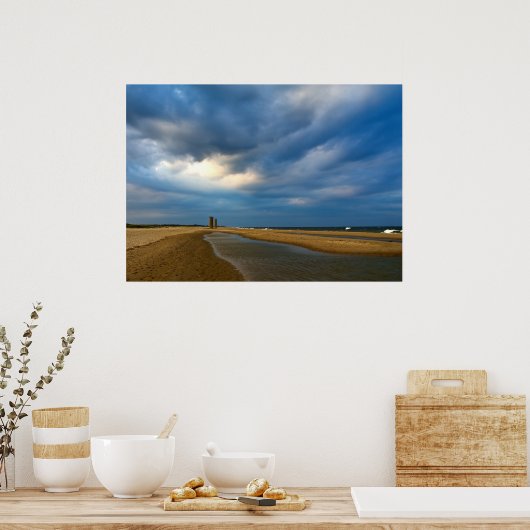 Beach Clouds Poster (Keuken)