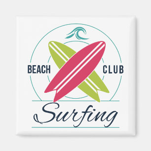 Beach Club Surfing magnet Magneet