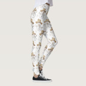 Beach Coast Snowman Kerstmis Leggings (Rechts)