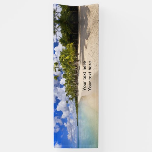 Beach Coastal Background Party Spandoek (Verticaal)