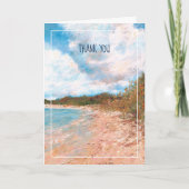 Beach Coastal Michigan Shoreline dank u Kaart (Voorkant)