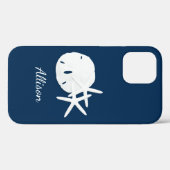 Beach Coastal Navy Blue Case-Mate iPhone Case (Achterkant (horizontaal))