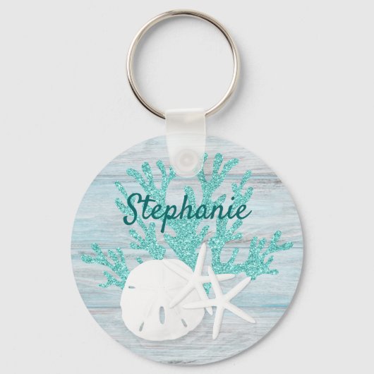 Beach Coastal op maat Sleutelhanger (Voorkant)