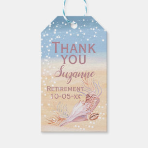 Beach Coastal Shell Retirement Party Favor Cadeaulabel