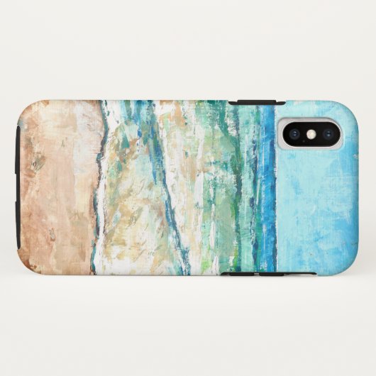 Beach Coastal Shoreline Artwork Case-Mate iPhone Case (Achterkant (horizontaal))