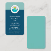 Beach Coastal Surf Theme Visitekaartjes (Voorkant / Achterkant)