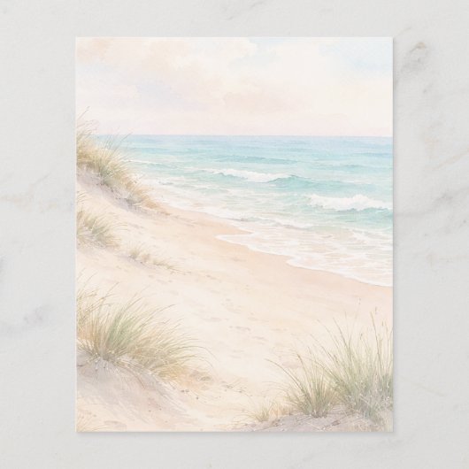 Beach coastal wedding program timeline (Achterkant)