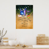 Beach Cocktails Mariage Affiche de bienvenue (Cuisine)