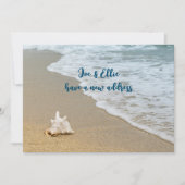 Beach Conch Shell - aankondiging nieuw adres (Voorkant)