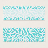 Beach Coral Reef Motif Nautique Blanc Bleu (Devant & derrière)