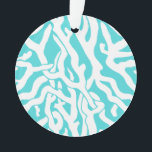 Beach Coral Reef Motif Nautique Blanc Bleu<br><div class="desc">Cet élégant motif marin d'inspiration océan / plage ressemble à un récif corallien tissé complexe en blanc sur une plage - arrière - plan bleu. Le joli décor de récif de corail est fait dans un style pochoir. La couleur bleue rappelle les mers tropicales claires et claires. Cette motif simple...</div>