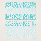 Beach Coral Reef Motif Nautique Blanc Bleu (Devant & derrière)