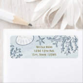 Beach Coral Reef Sea Shell Starfish Étiquettes de  (En situation)