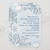 Beach Coral Reef Zee Shell & Starfish Invitations Kaart (Voorkant / Achterkant)