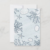 Beach Coral Reef Zee Shell & Starfish Table Number Kaart (Achterkant)