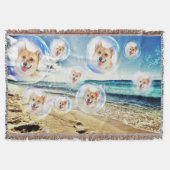 Beach Corgis Deken (Voorkant)