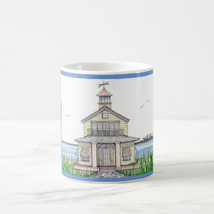 Beach Cottage bleu 11oz Mug