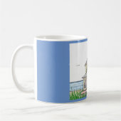 Beach Cottage bleu 11oz Mug (Gauche)