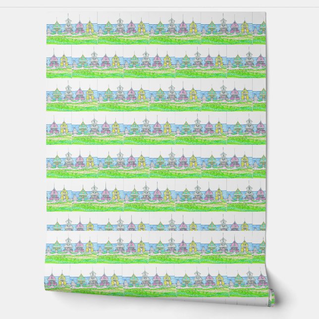 Beach Cottage Bright Behang (Afrollen)