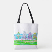 Beach Cottage Canvas tas (Achterkant)