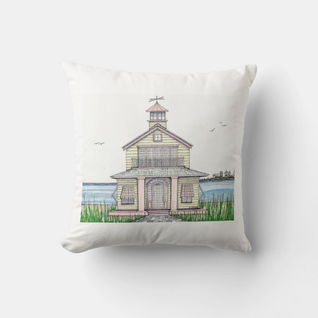 Beach Cottage Coussin intérieur (Recto)